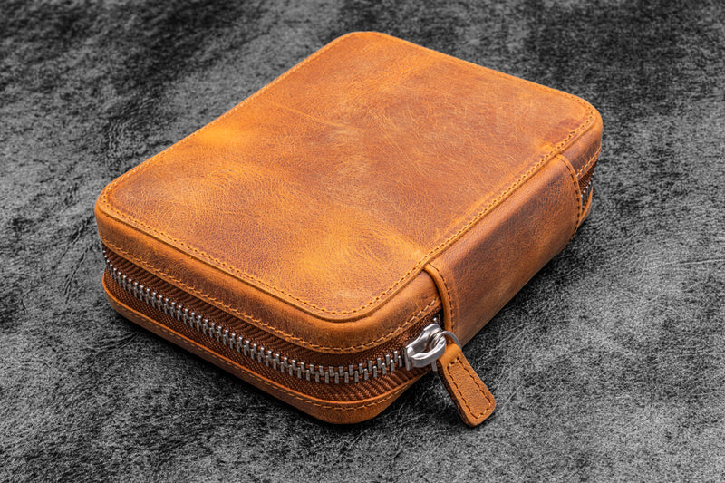 Galen Leather 10 Pen Expansi-Pouch Zipper Case - Image 2