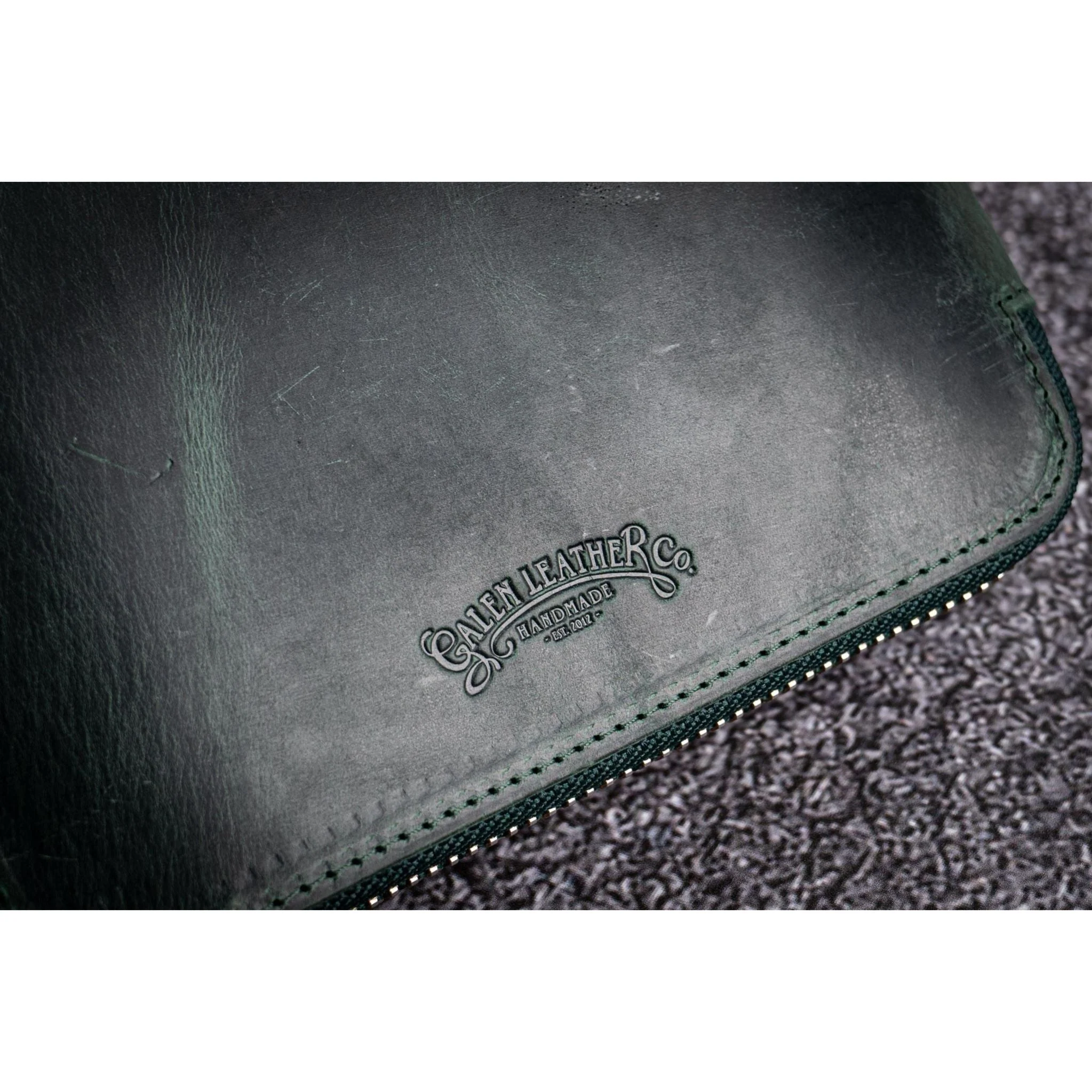 Galen Leather 20 Pen Zipper Case - Image 5