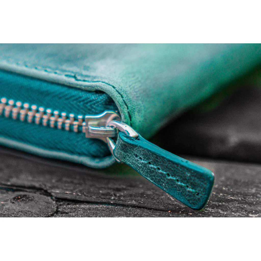 Galen Leather 5 Pen Zipper Case - Image 12