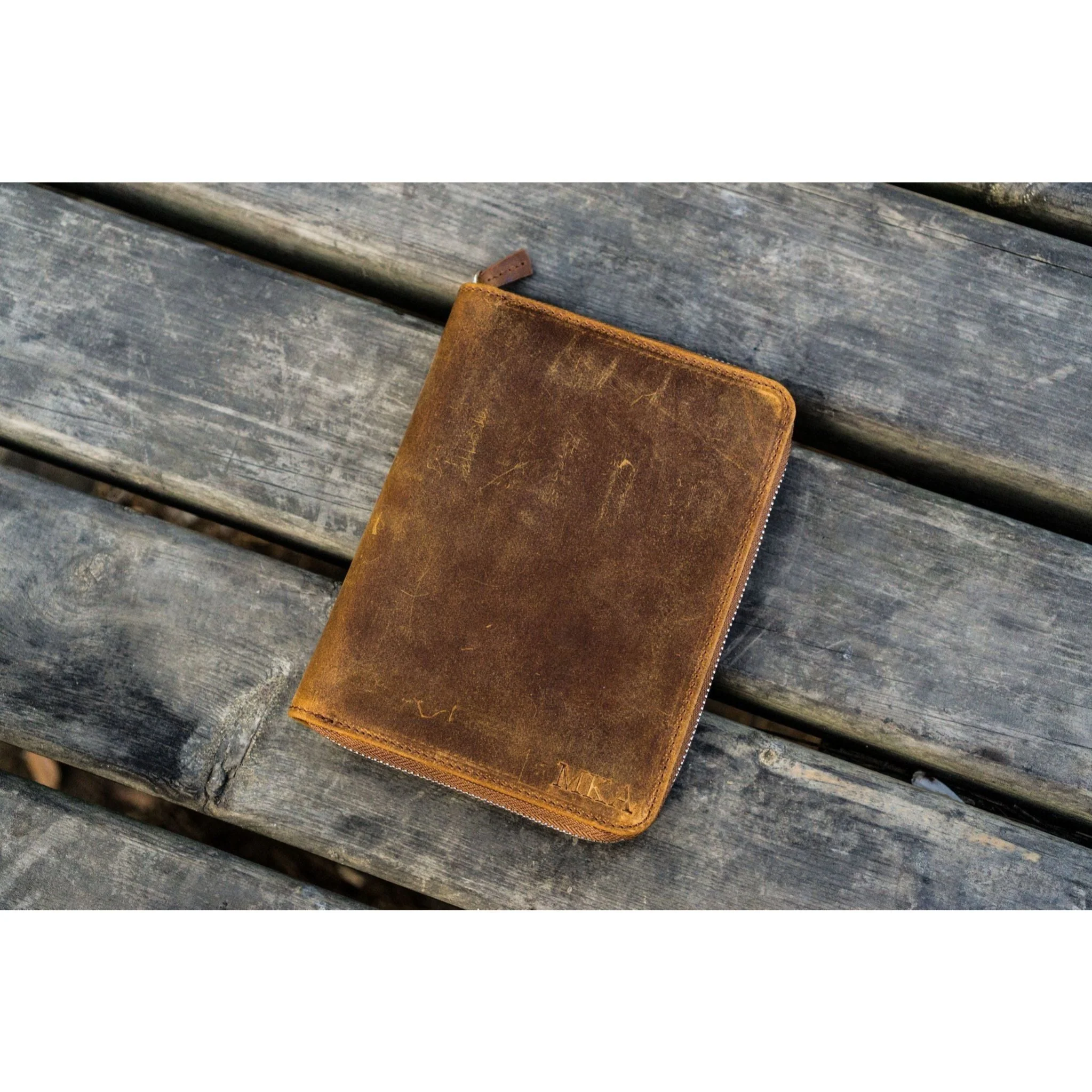 Galen Leather 5 Pen Zipper Case - Image 14