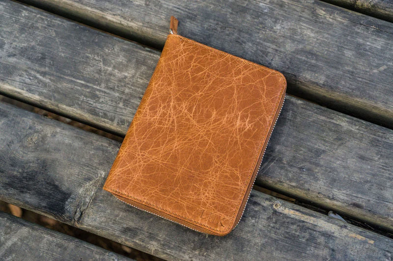 Galen Leather 5 Pen Zipper Case - Image 43