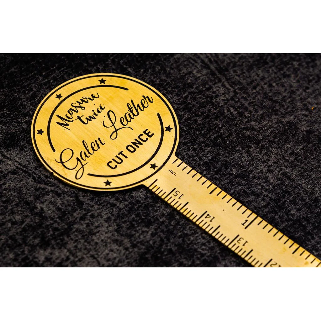Galen Leather Brass Letter Opener - Image 2