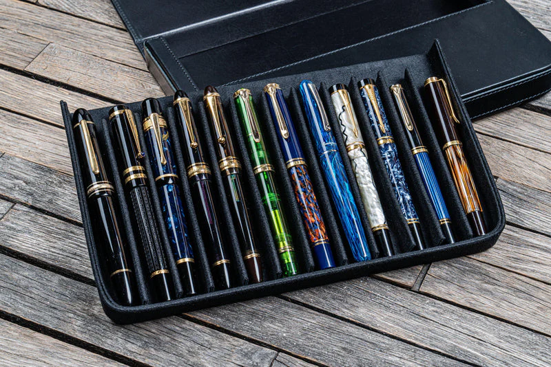 Galen Leather Magnum Opus 12 Slot Pen Case - Image 5