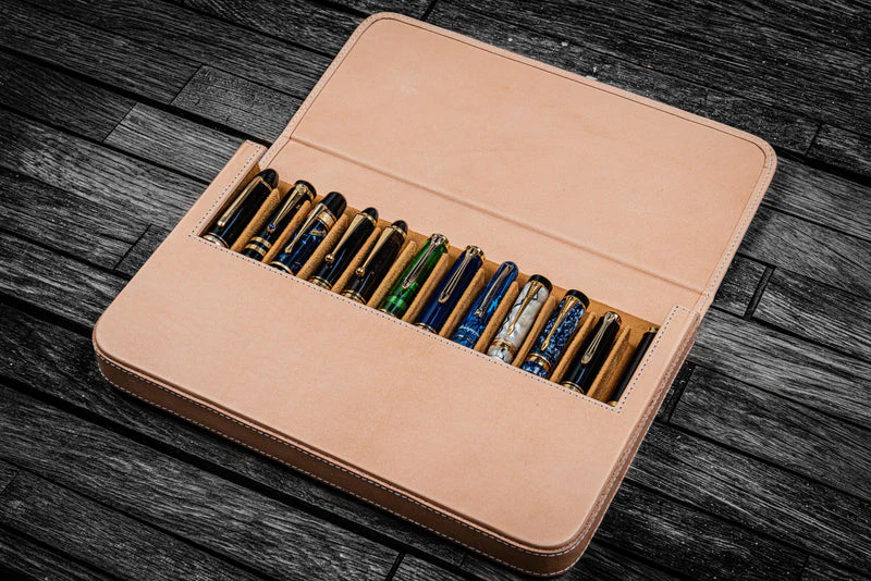 Galen Leather Magnum Opus 12 Slot Pen Case - Image 7