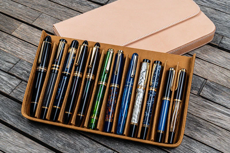 Galen Leather Magnum Opus 12 Slot Pen Case - Image 9