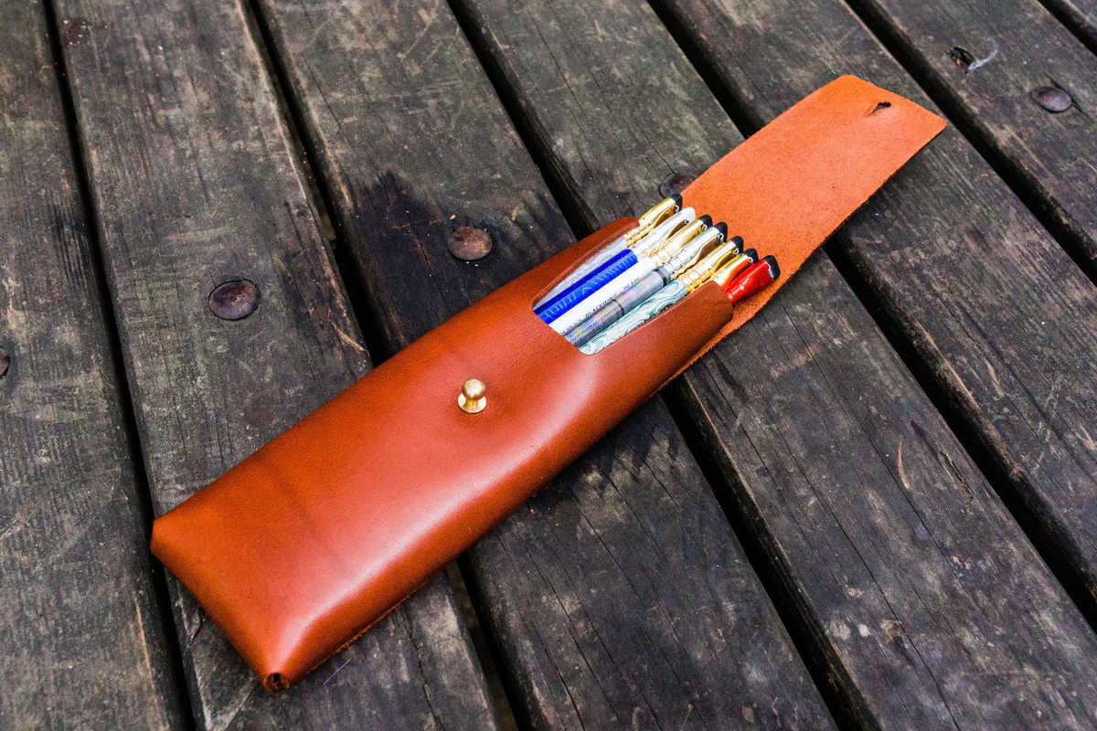 Galen Leather Pencil Case - Image 6