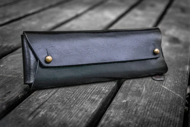 Galen Leather Student Leather Pencil Case - Image 11