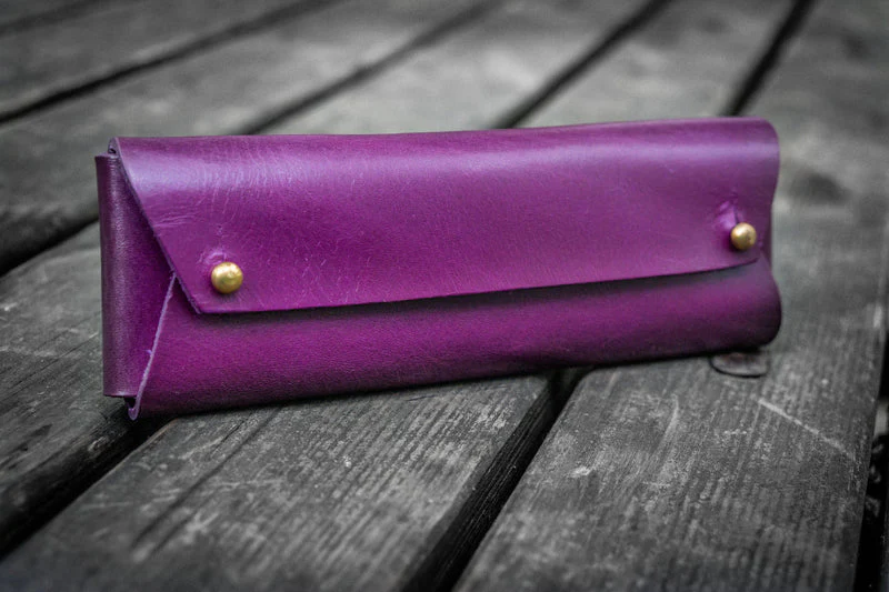 Galen Leather Student Leather Pencil Case - Image 17