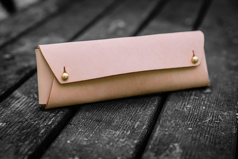 Galen Leather Student Leather Pencil Case - Image 5