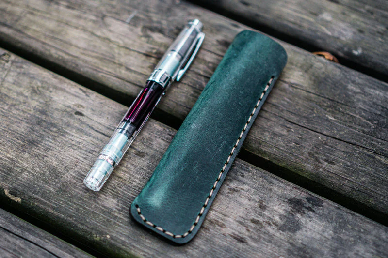 Galen Leather Single Pen Case/ Pouch - Image 4