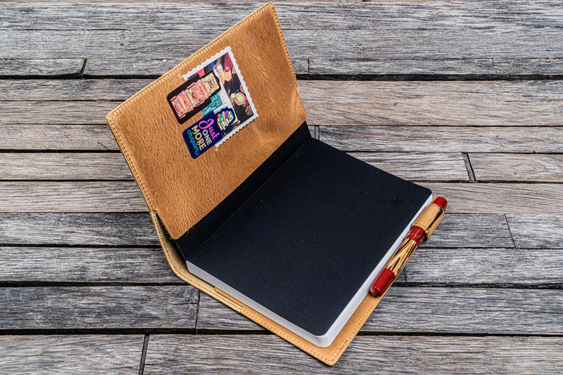 Galen Leather Slim B6 Notebook Cover - Image 4