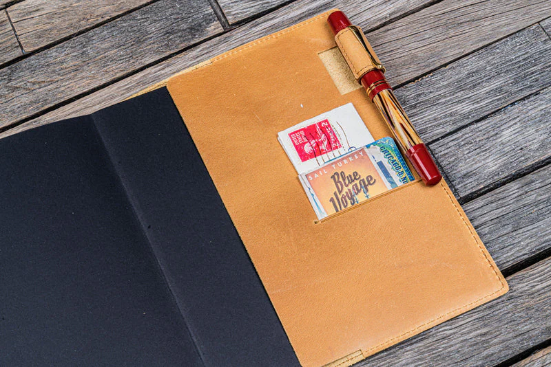 Galen Leather Slim B6 Notebook Cover - Image 5