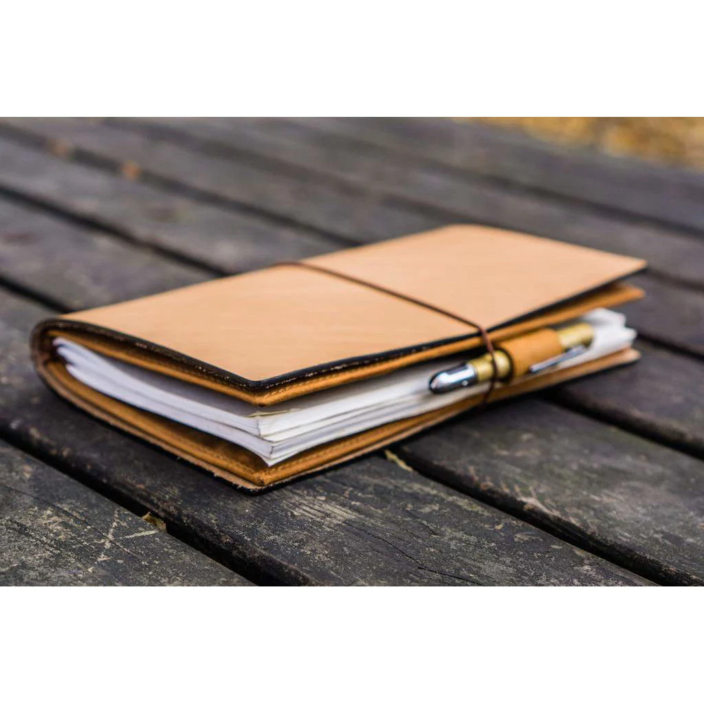 Galen Leather Traveler's Wallet Insert - Regular Size / Hobonichi Weeks Cover - Image 12