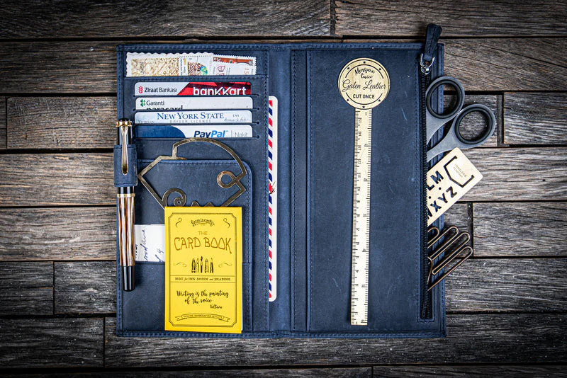 Galen Leather Traveler's Wallet Insert - Regular Size / Hobonichi Weeks Cover - Image 17