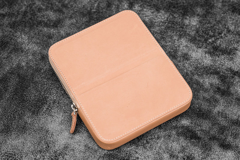 Galen Leather Zippered Magnum Opus 6 Slot Pen Case - Image 20