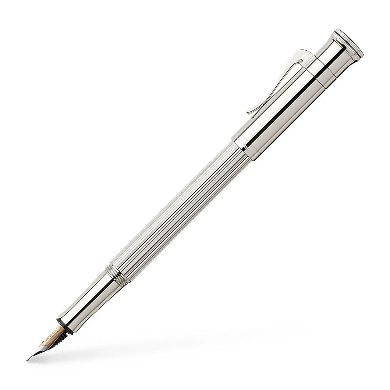 Graf Von-Faber Castell Classic Sterling Silver Fountain Pen - Image 3