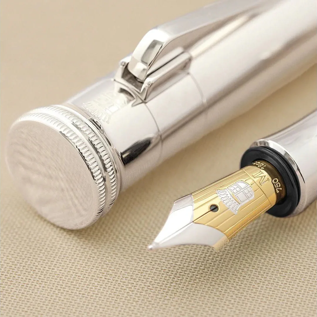 Graf Von-Faber Castell Classic Sterling Silver Fountain Pen - Image 5