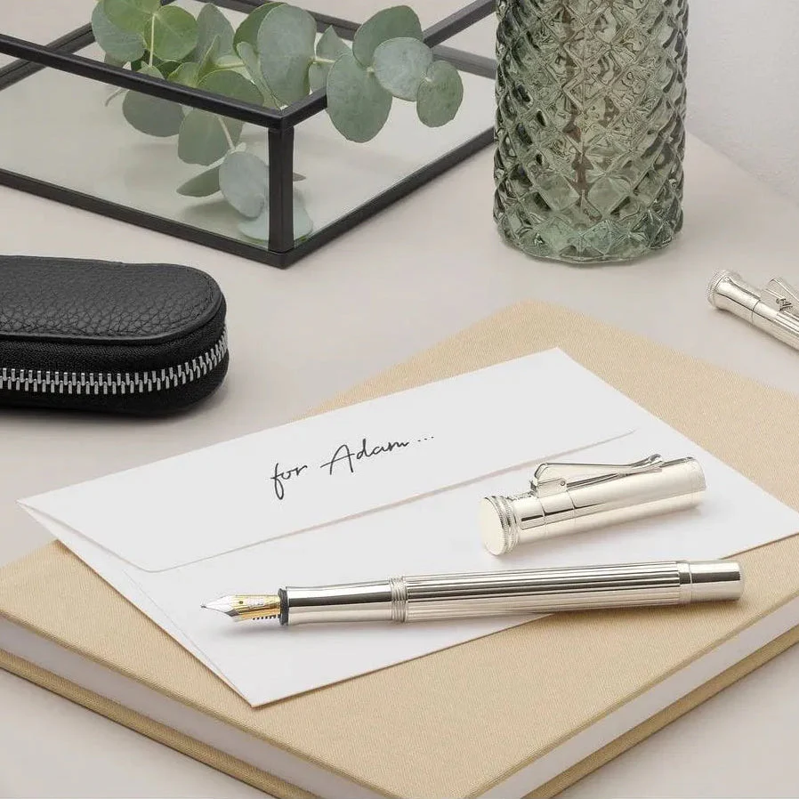 Graf Von-Faber Castell Classic Sterling Silver Fountain Pen - Image 6