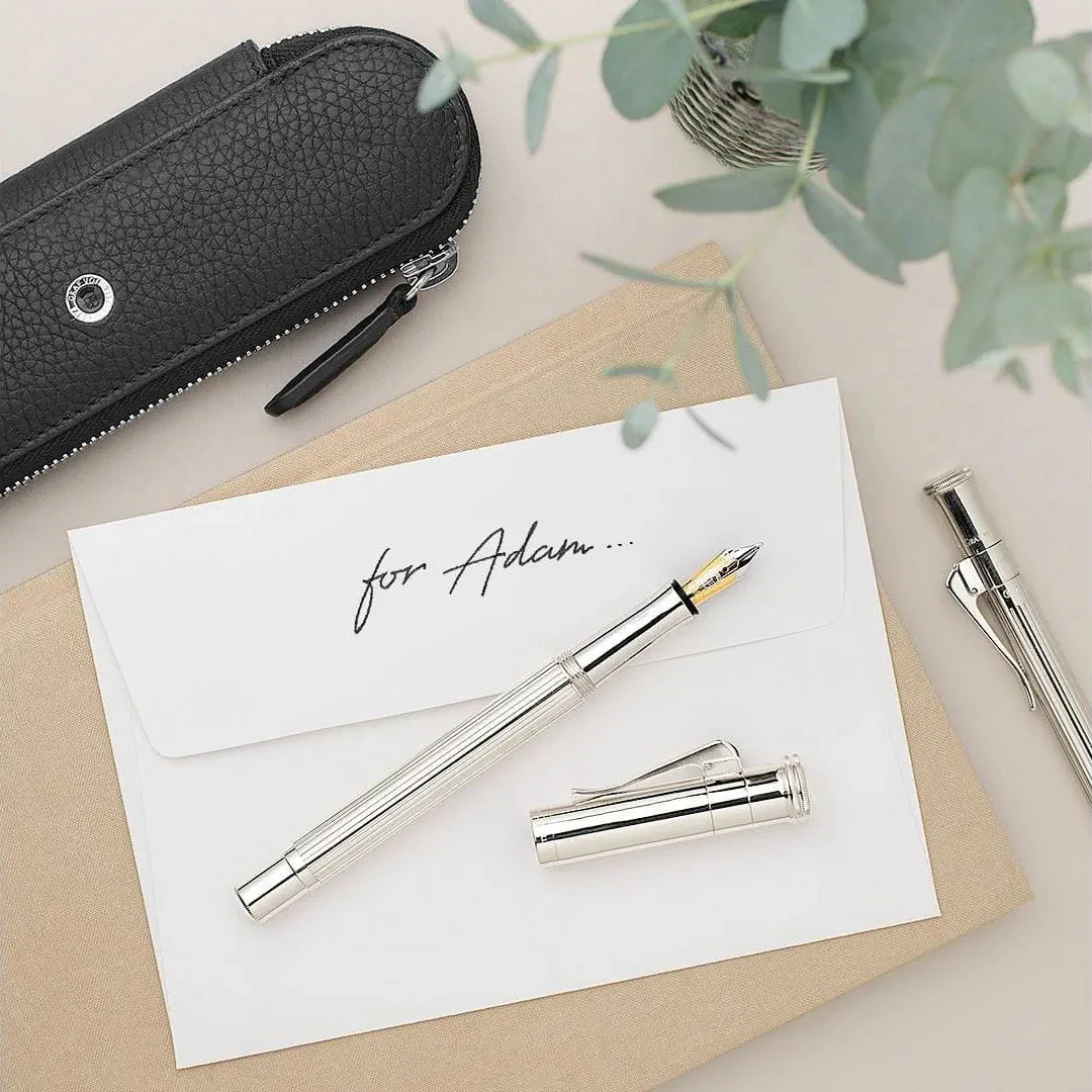 Graf Von-Faber Castell Classic Sterling Silver Fountain Pen - Image 7