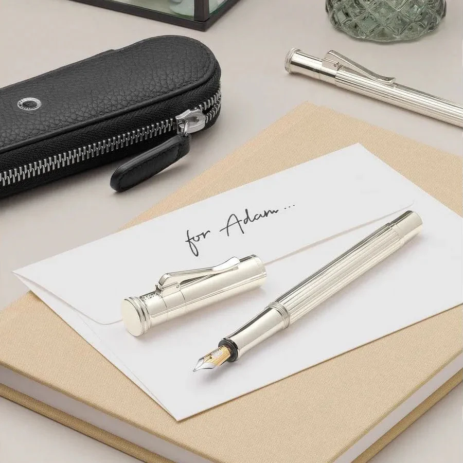 Graf Von-Faber Castell Classic Sterling Silver Fountain Pen - Image 9