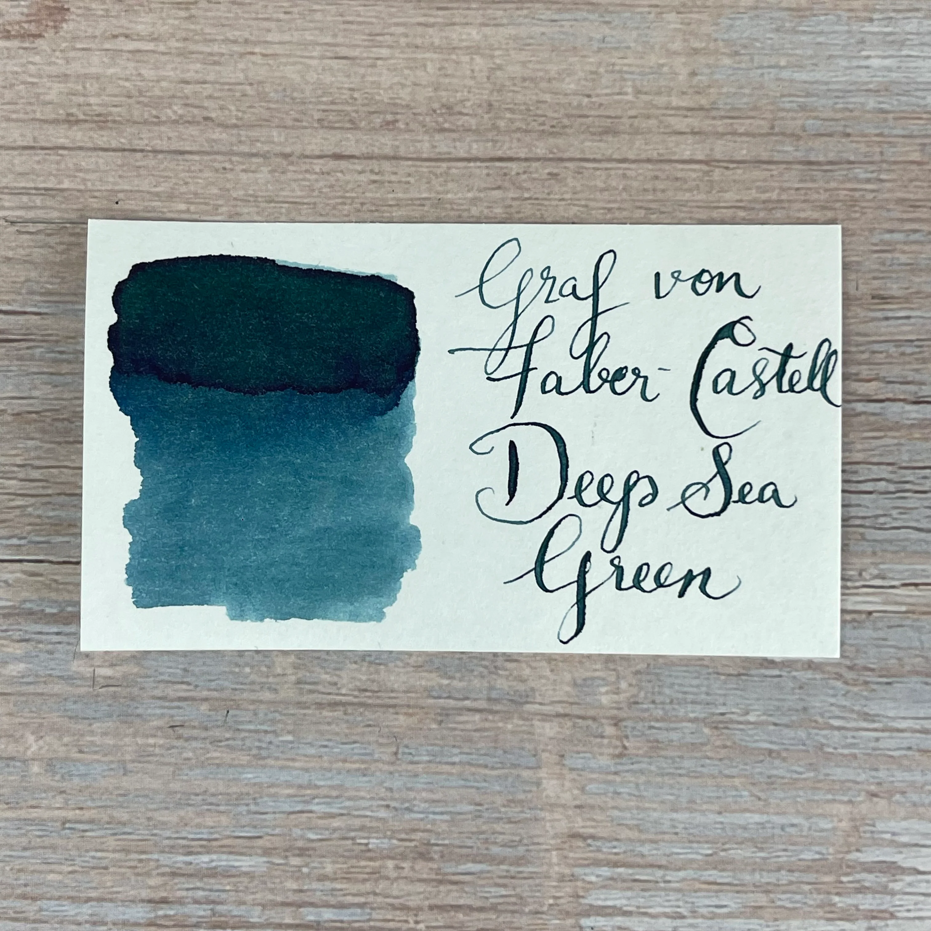 Graf von Faber-Castell Deep Sea Green - 75ml Bottled Ink