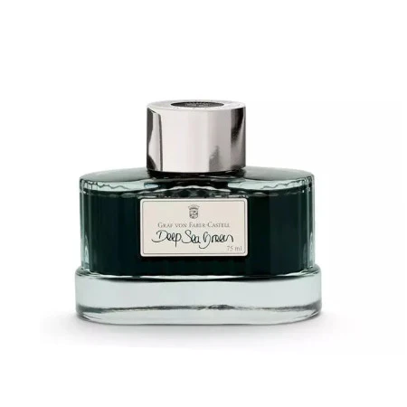 Graf von Faber-Castell Deep Sea Green - 75ml Bottled Ink - Image 2
