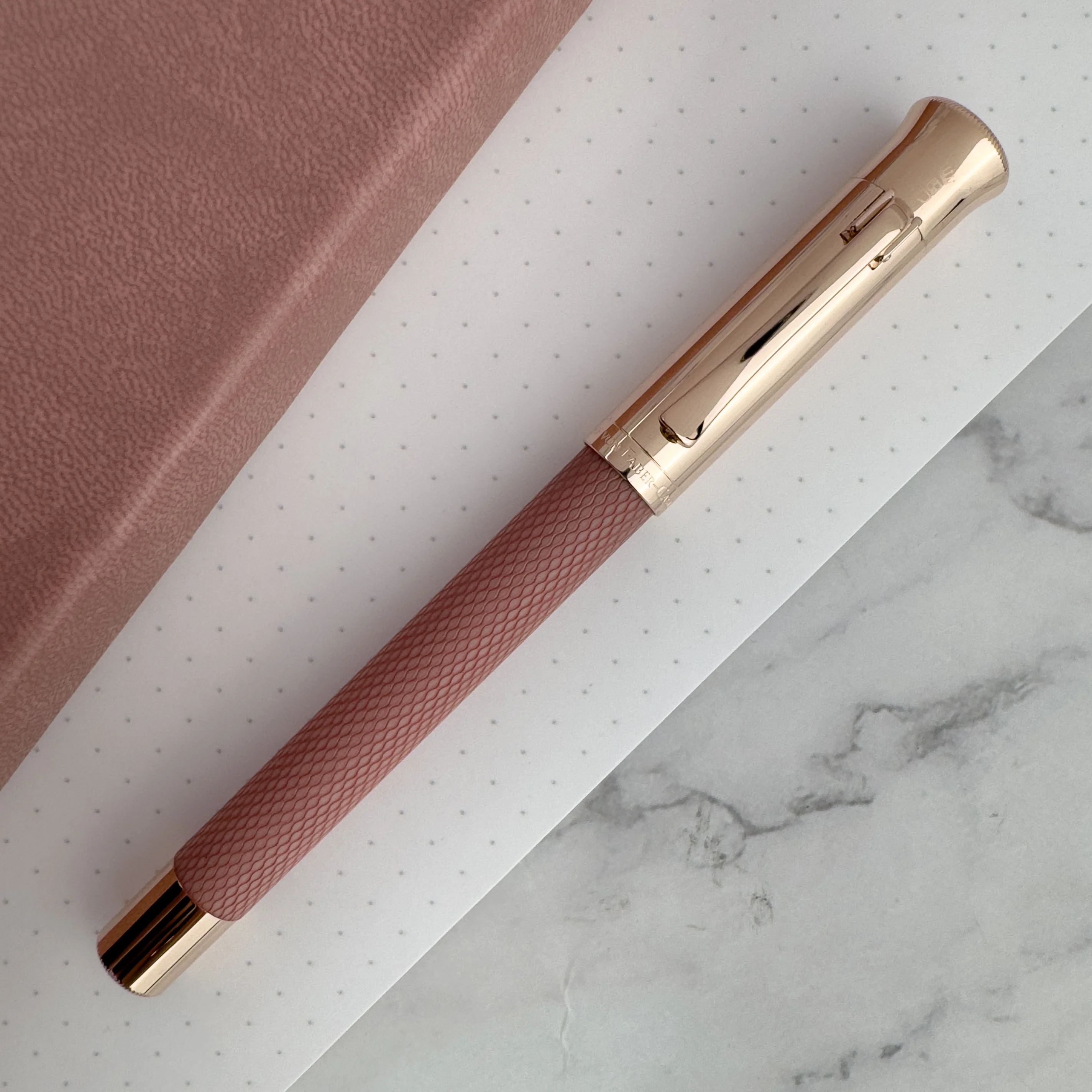 Graf von Faber-Castell Guilloche Fountain Pen - Rose - Image 2