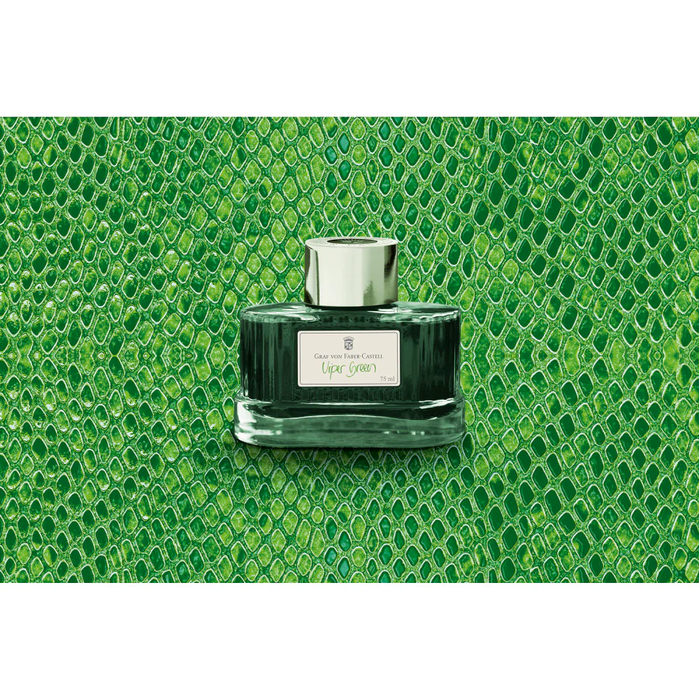 Graf von Faber-Castell Viper Green- 75ml Bottled Ink - Image 3