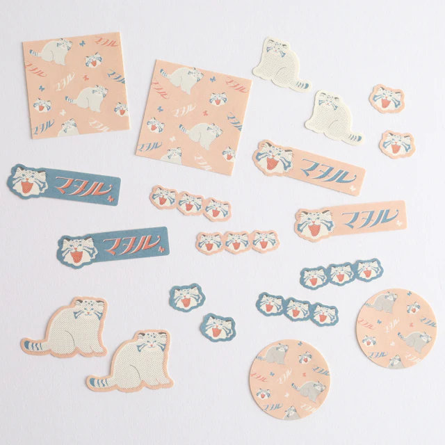 Green Flash Animal Department Store Flake Sticker - Pallas's Cat - Image 2