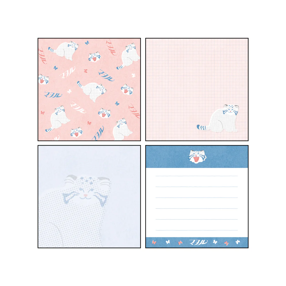 Green Flash Animal Department Store Memo Pad - Pallas's Cat - Image 2