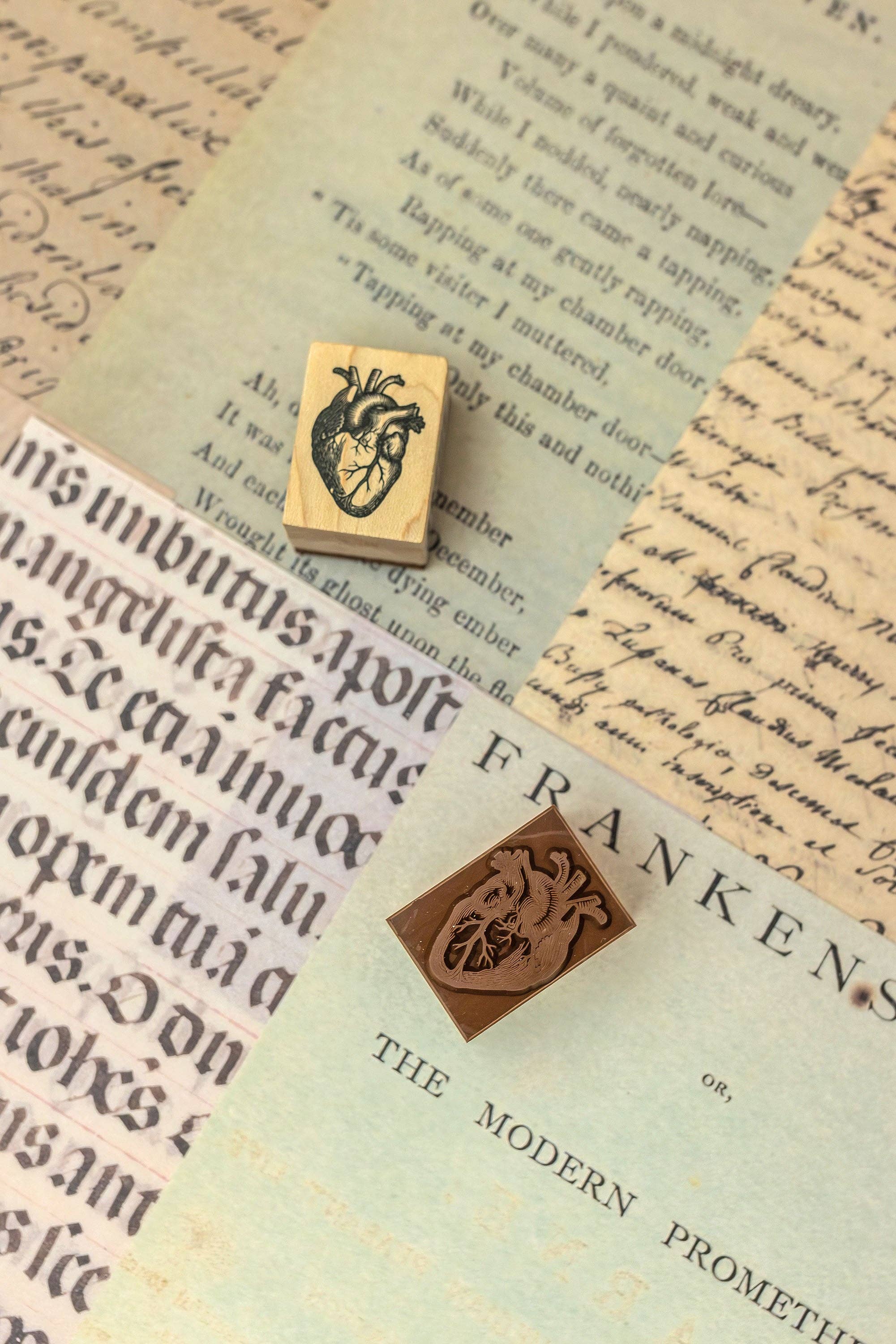 CoraCreaCrafts Heart Wooden Stamp - Image 2