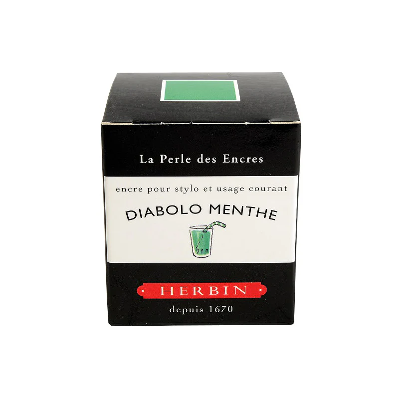 Jacques Herbin Diabolo Menthe - 30ml Bottled Ink - Image 3