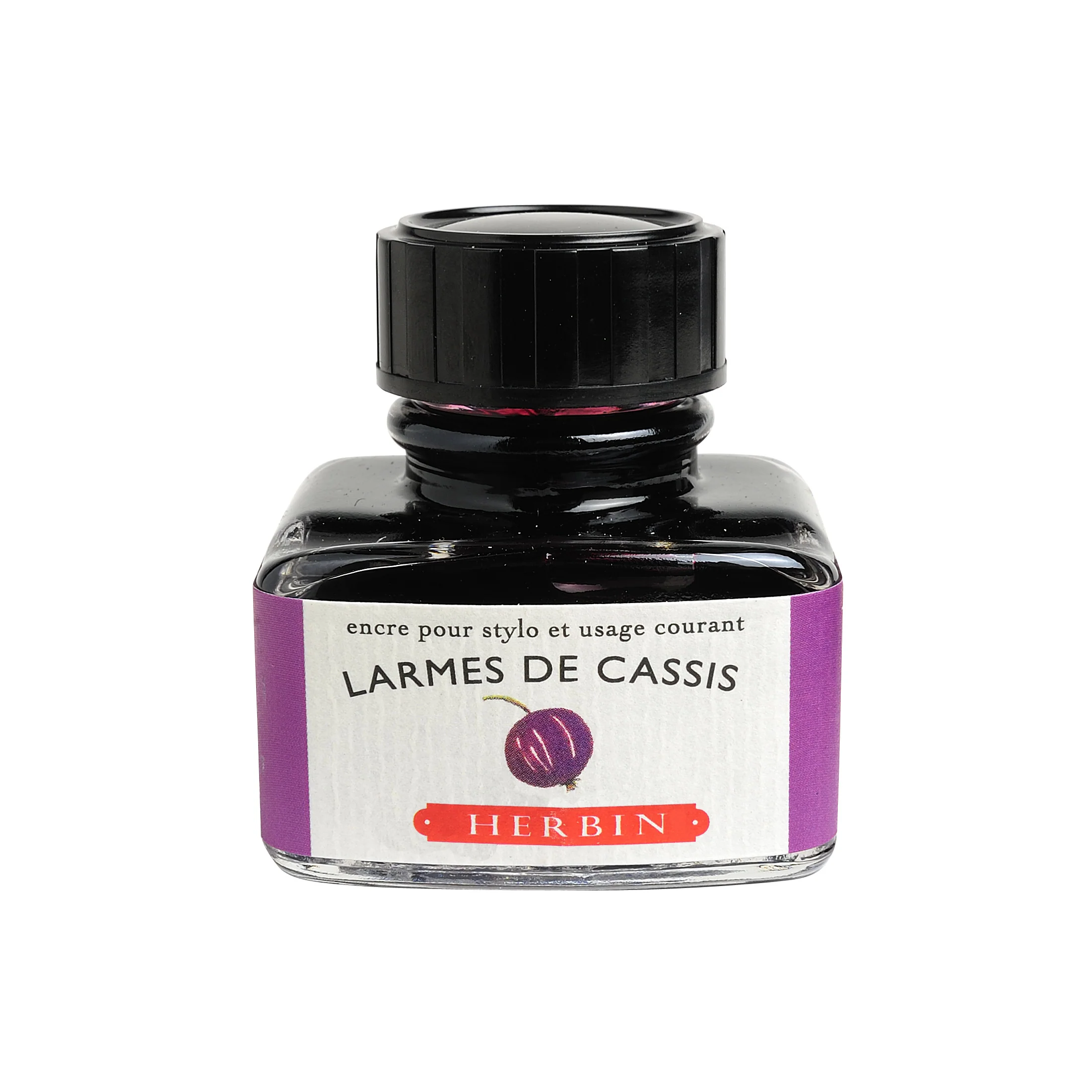 Jacques Herbin Larmes de Cassis - 30ml Bottled Ink - Image 2