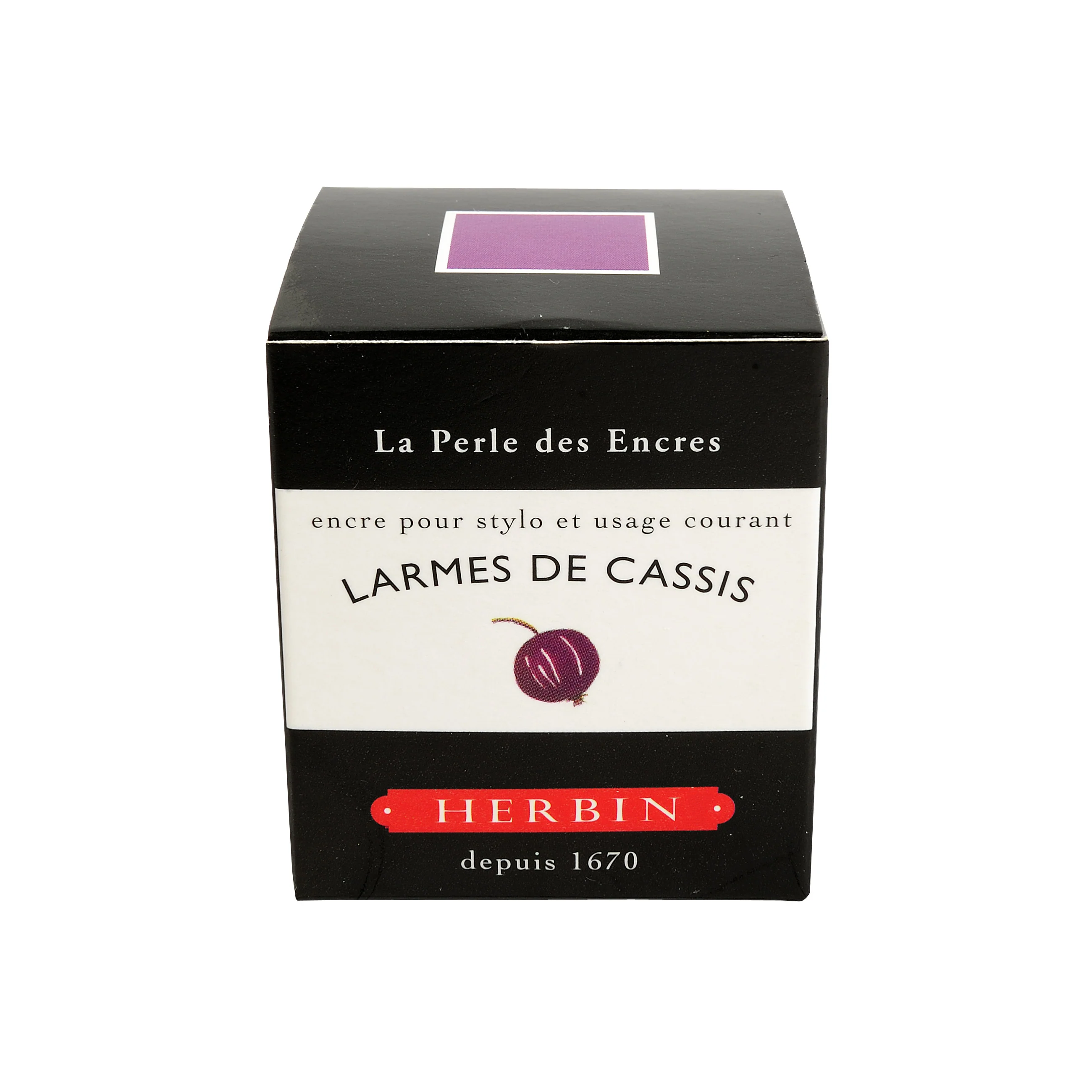 Jacques Herbin Larmes de Cassis - 30ml Bottled Ink - Image 3