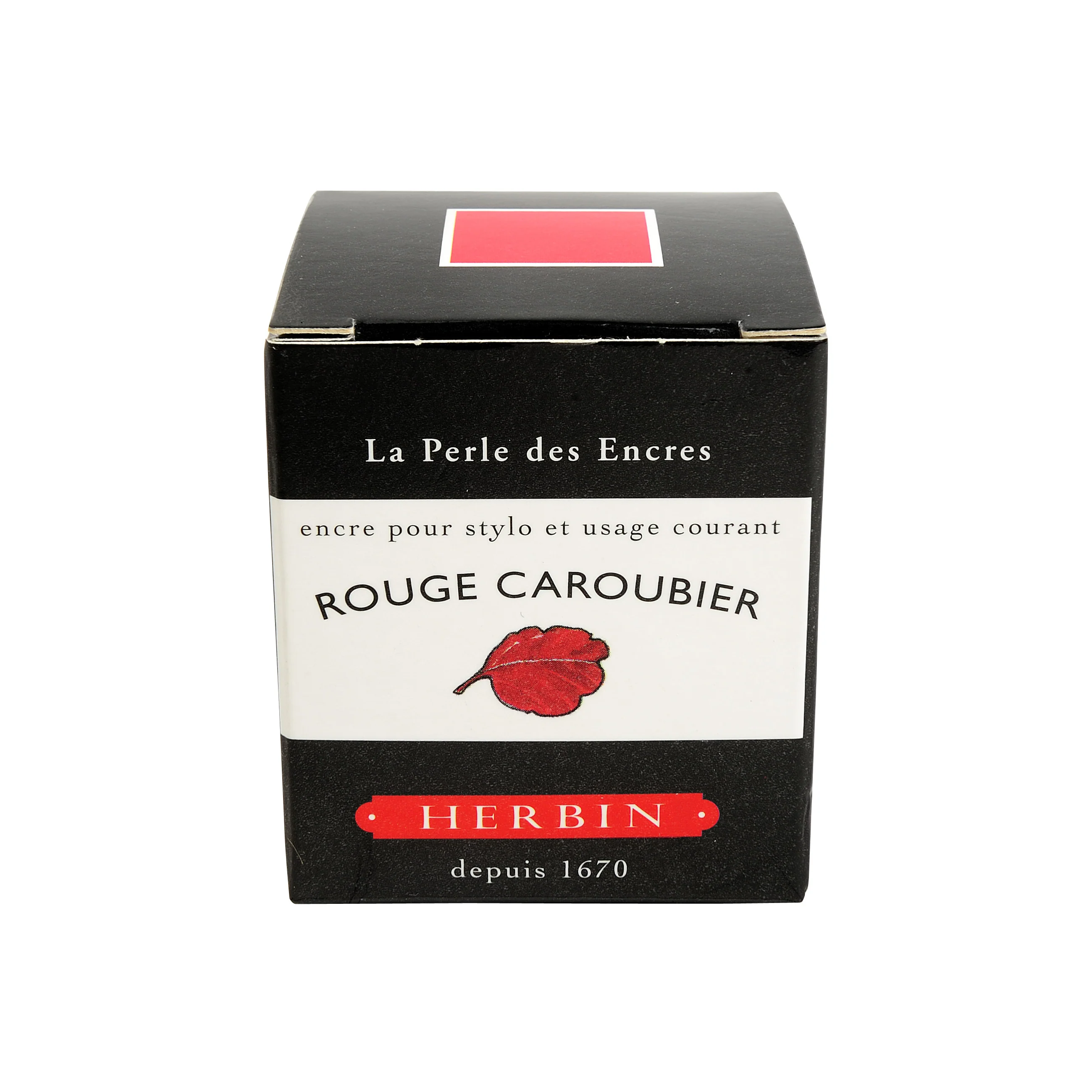 Jacques Herbin Rouge Caroubier - 30ml Bottled Ink - Image 3