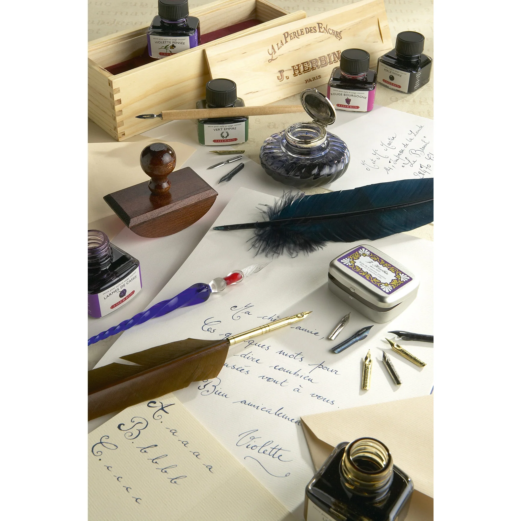 Jacques Herbin Vert de Gris - 30ml Bottled Ink - Image 4