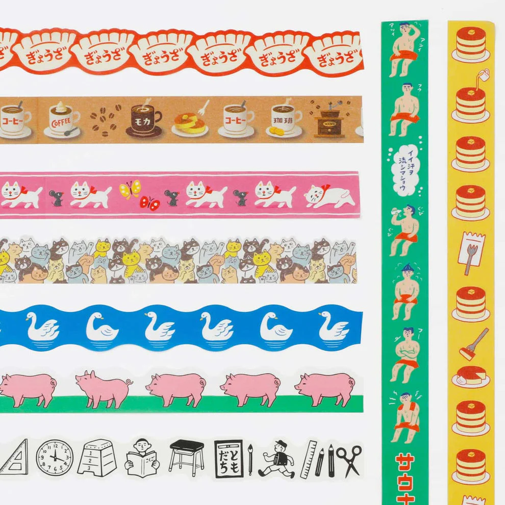 Hightide Retro Masking Tape - Coffee - Image 2