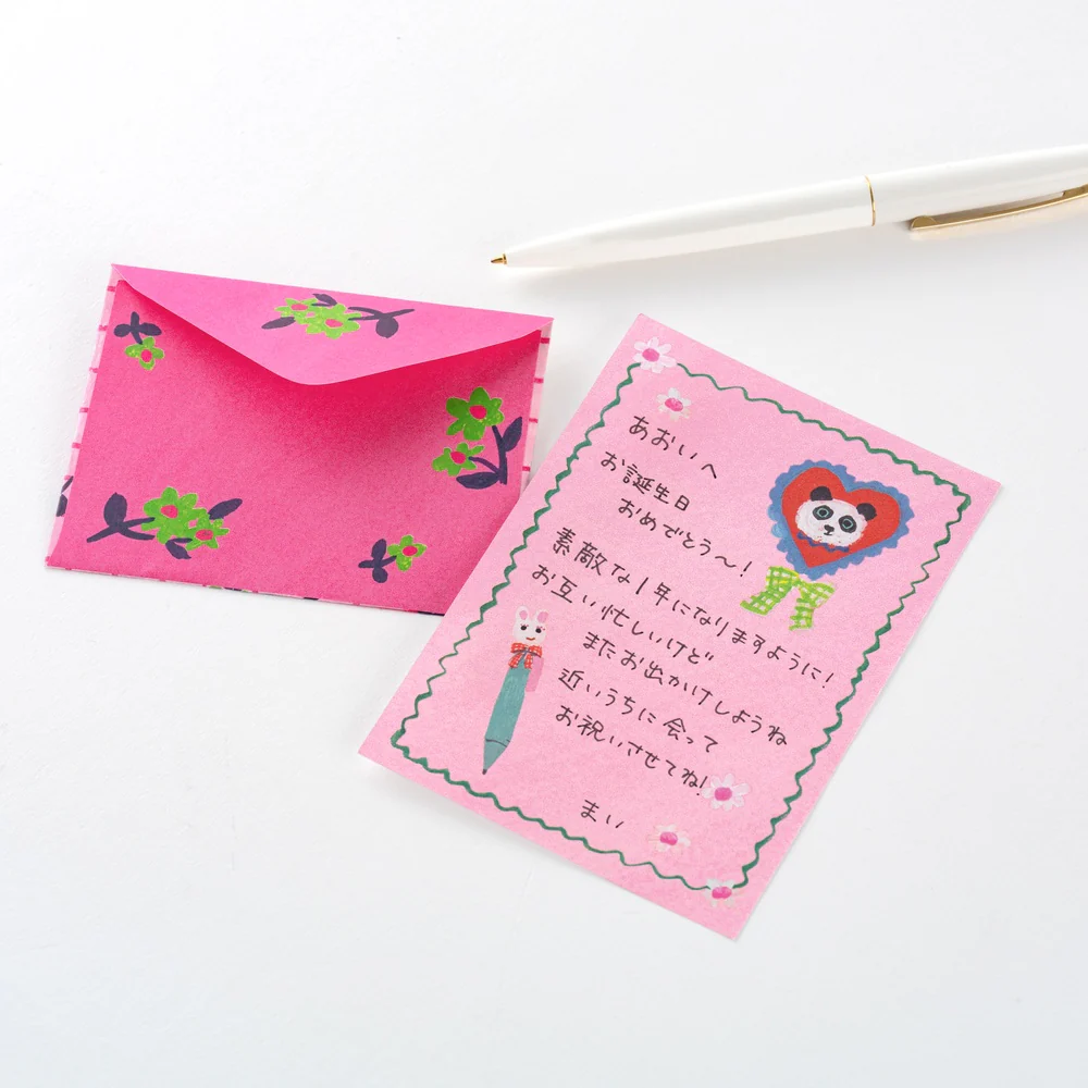 Hobonichi Mini Letter Set - Yumi Kitagishi: White Cat - Image 5