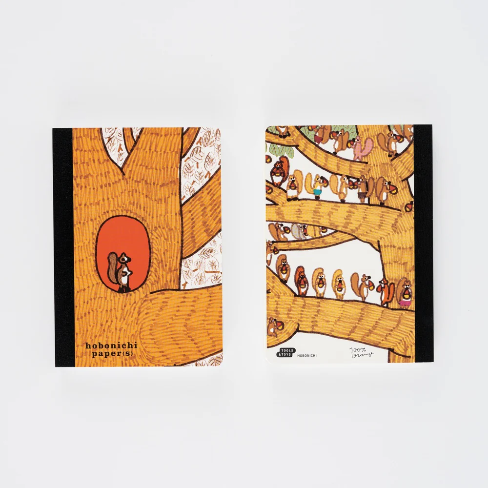 Hobonichi Paper(s) - 100%ORANGE: Squirrel Appears - Image 2
