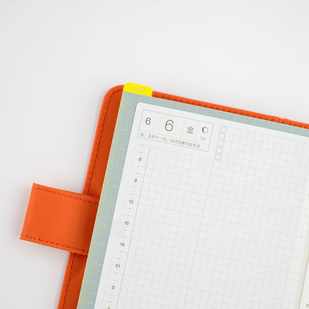 Hobonichi Pencil Board for A6 Size - Ice Gray x Yellow - Image 4