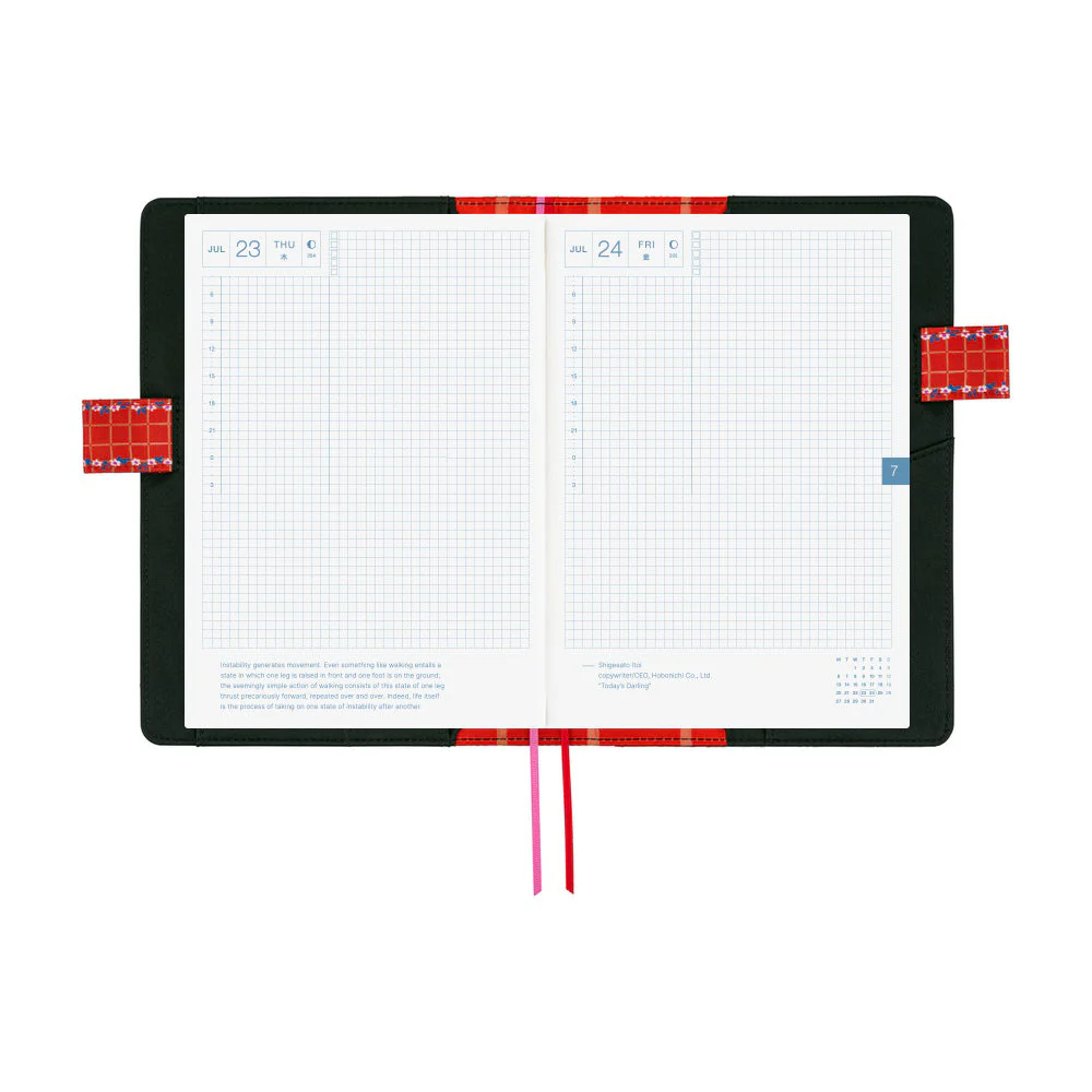 Hobonichi Techo A5 Cousin Planner Set - Yumi Kitagishi: White Cat’s Daily Life (April Start) - Image 9
