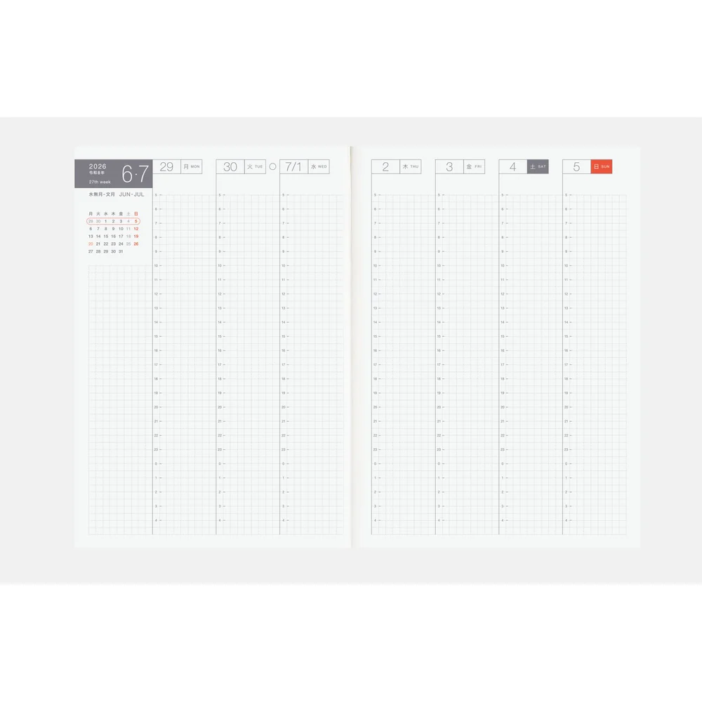 Hobonichi Techo A5 Japanese Cousin Book - Monday Start (April Start) - Image 8