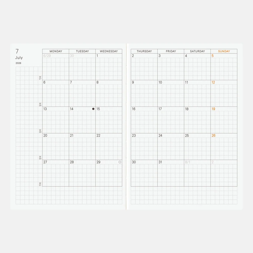 Hobonichi Techo A6 English Planner Book - Image 3