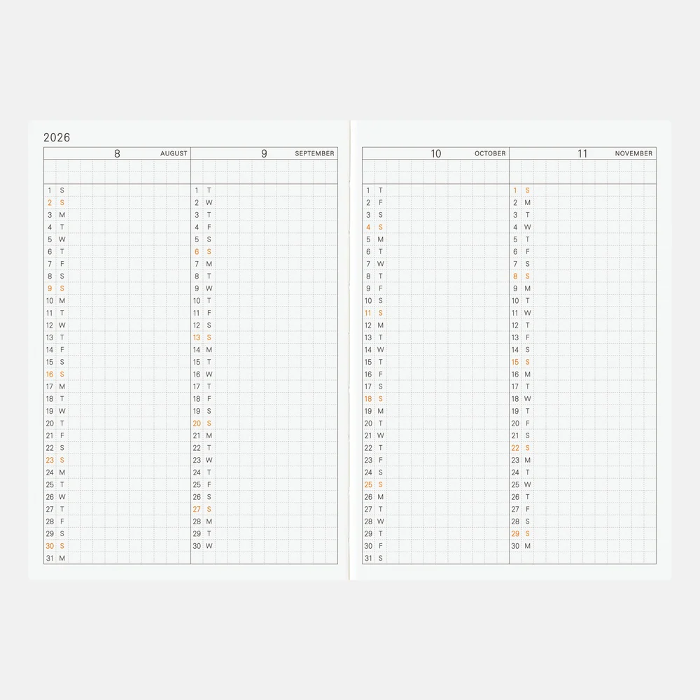 Hobonichi Techo A6 English Planner Book - Image 5