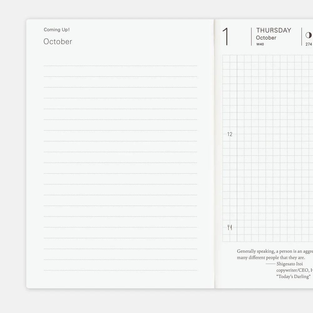 Hobonichi Techo A6 English Planner Book - Image 6