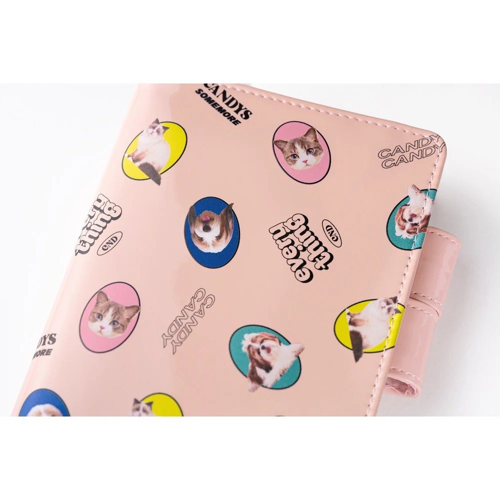Hobonichi Techo A6 Original Planner Set - Candy Stripper: Random Dog & Cat (Pink) - Image 8