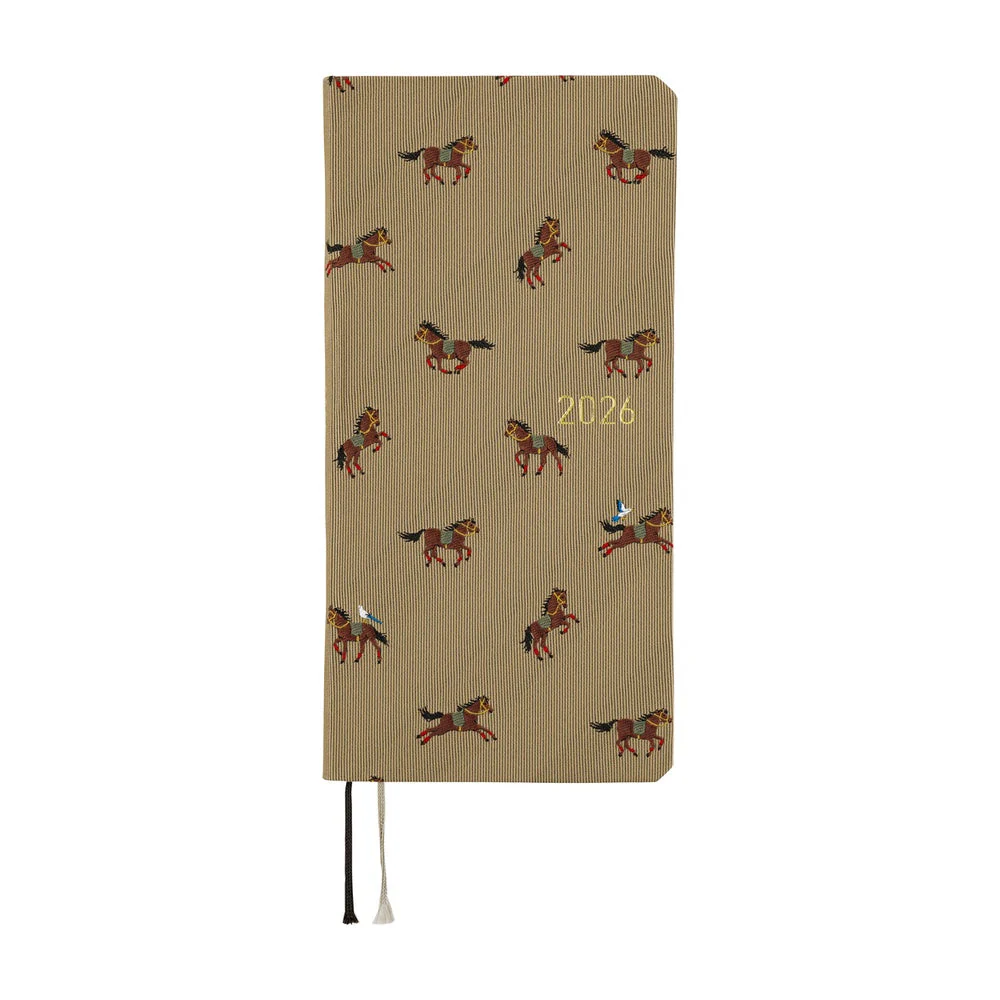 Hobonichi Techo Weeks - Bow & Tie: Galloping Horses (April Start)