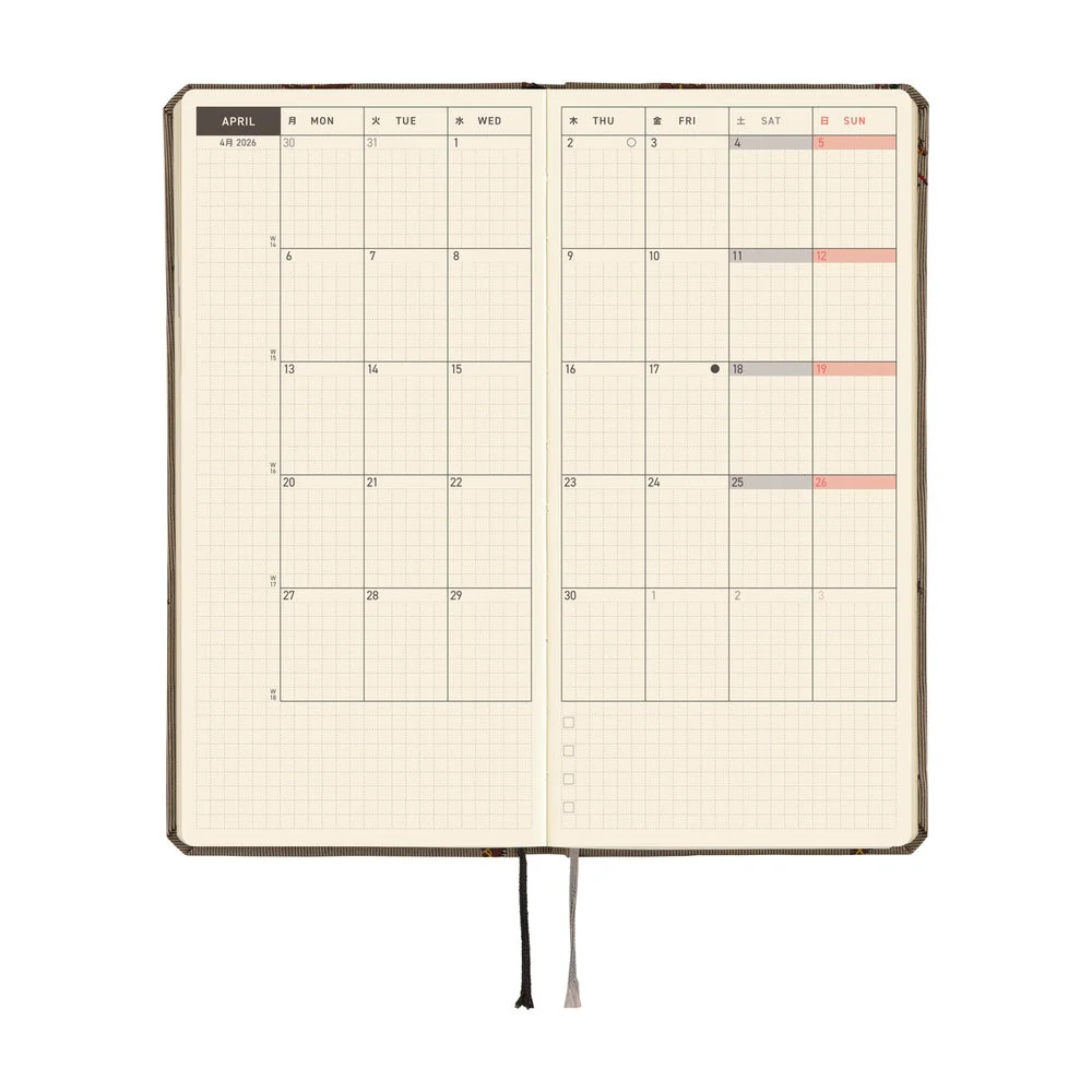 Hobonichi Techo Weeks - Bow & Tie: Galloping Horses (April Start) - Image 4