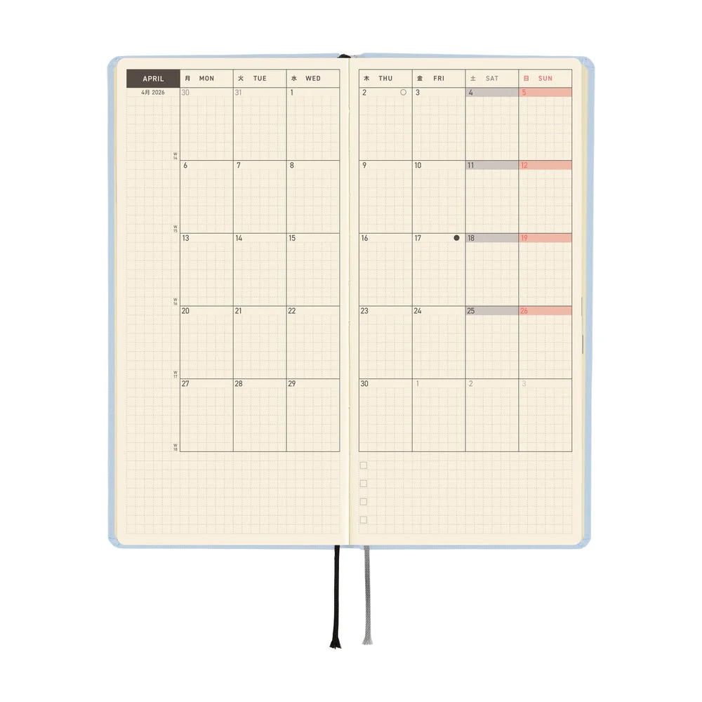 Hobonichi Techo Weeks - Colors: Sky Mist (April Start) - Image 4