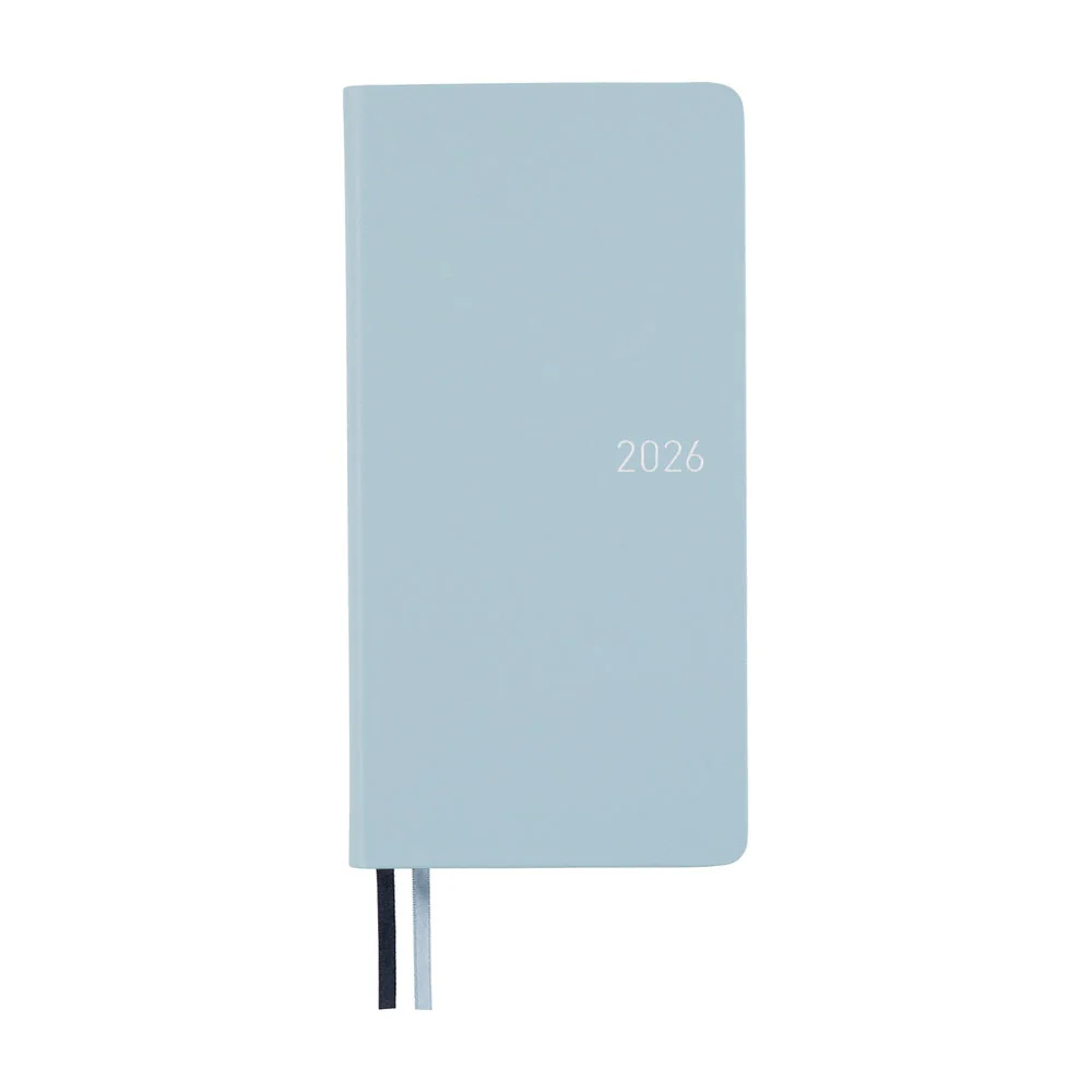 Hobonichi Techo Weeks - Leather: Snow Blue (April Start)